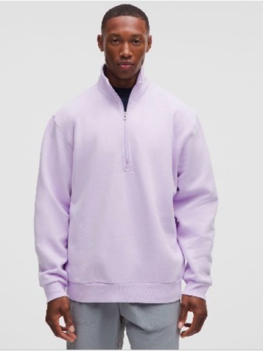 lululemon athletica Men's Lavender Half-Zip Pullover